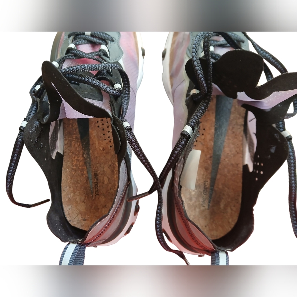 Nike React Element 87 Men's Sneakers - Black and Gray- Size 6 - Picture 7 of 16